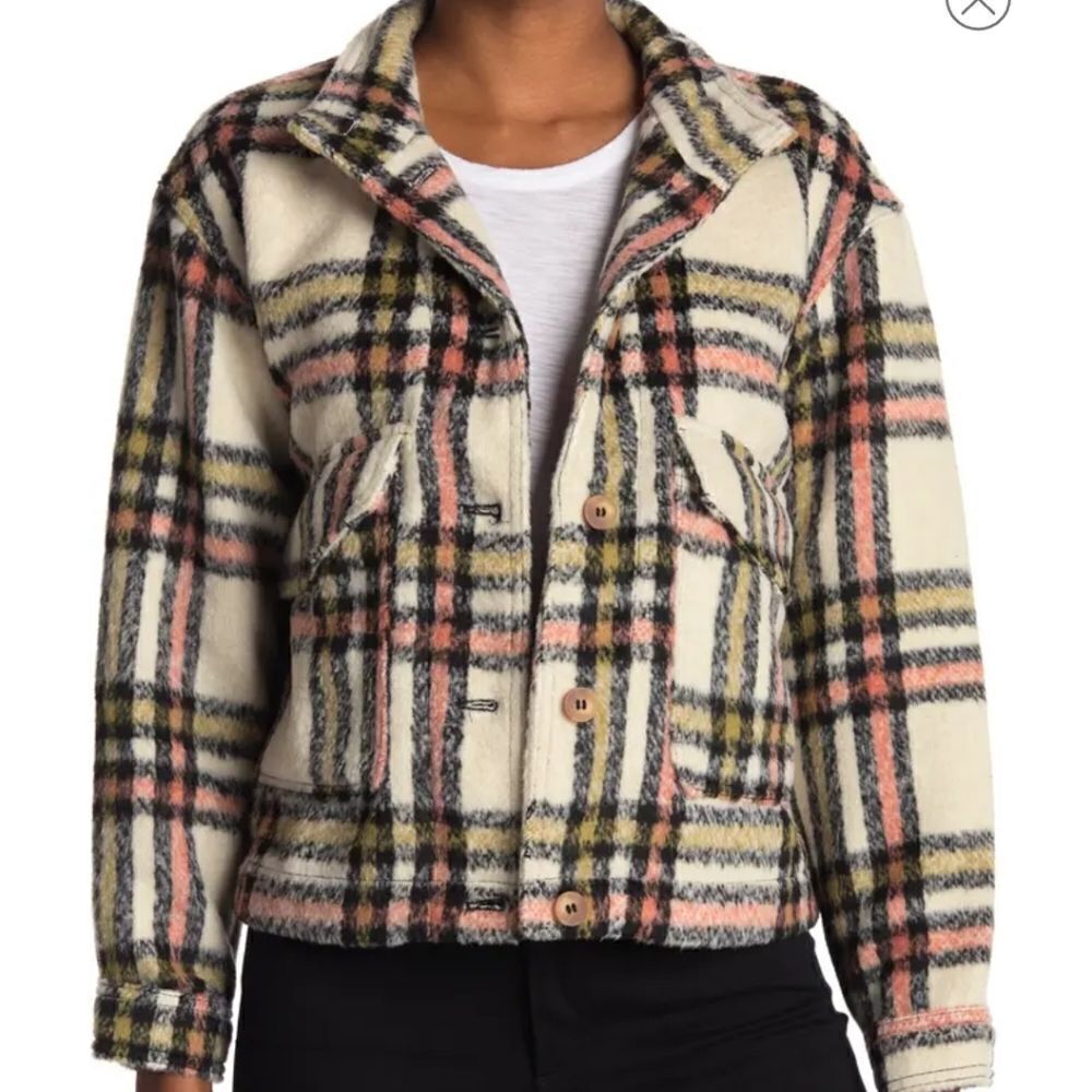 Bagatelle COZY brushed knit Plaid Shacket